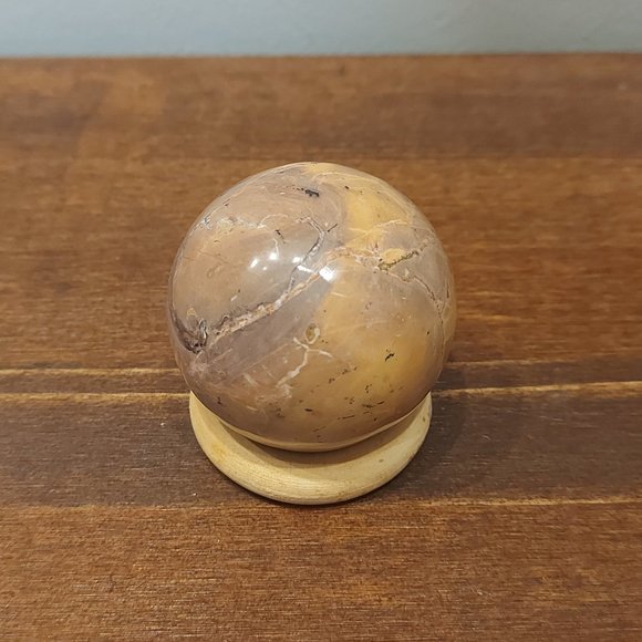 🔥 Sale 🔥 Red Vain Marble Sphere - 8.70 - Final Price - Picture 3 of 10
